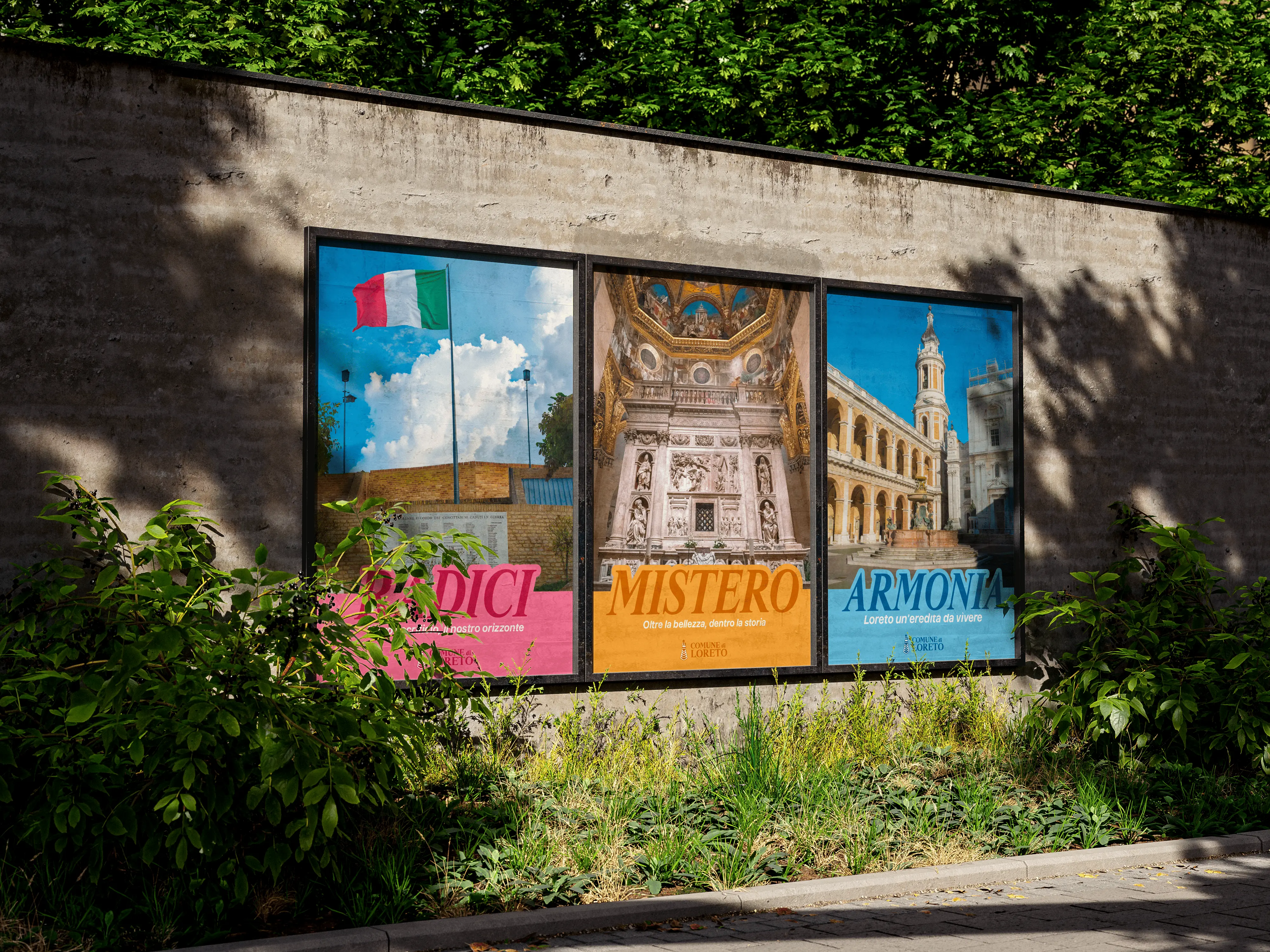 Manifesti della campagna dedicata a Loreto